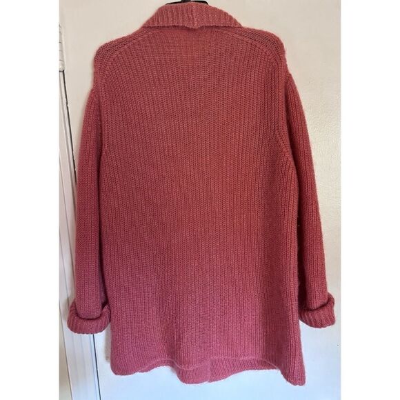 Vintage TSE Mohair Blend Oversized Cardigan in Rose Size L / excellent - Picture 2 of 4